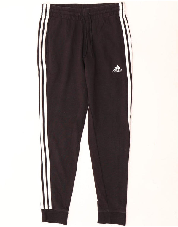 Pantaloni de trening Adidas pentru femei Joggeri UK 8/10 Bumbac negru mic