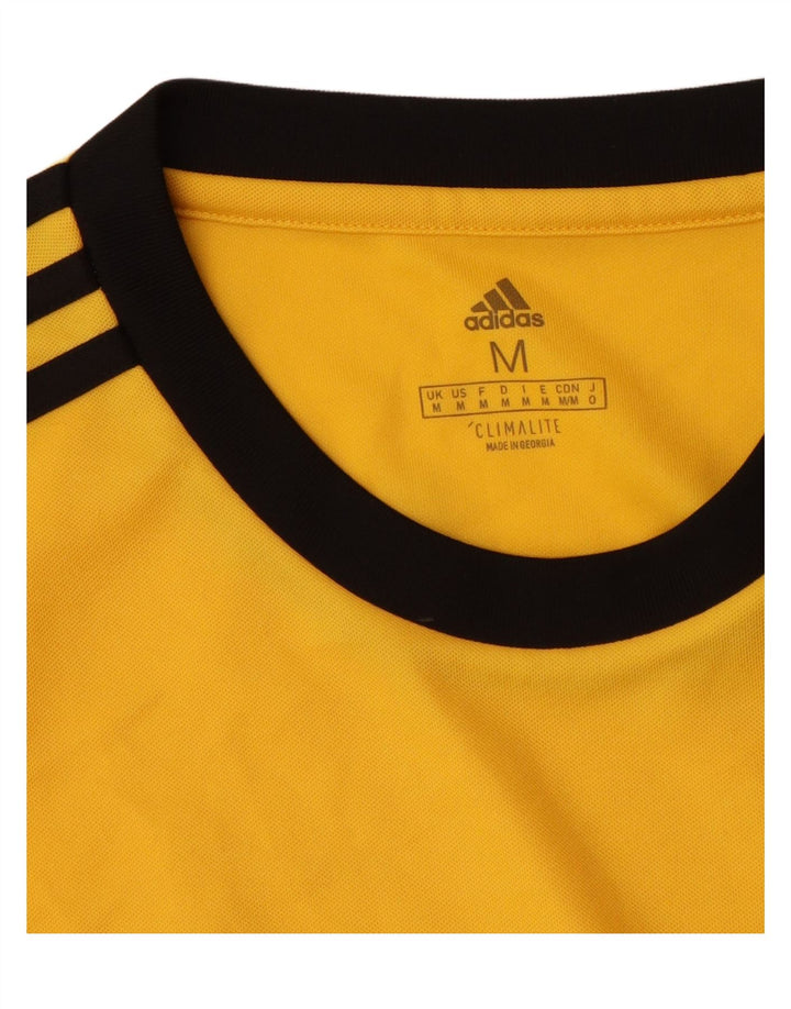 Tricou Adidas Climalite pentru bărbați Top Medium Galben Poliester