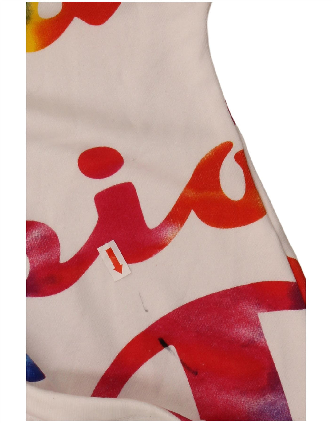 Pulover pentru damă CHAMPION, crop supradimensionat, cu grafică, UK 6 XS, alb