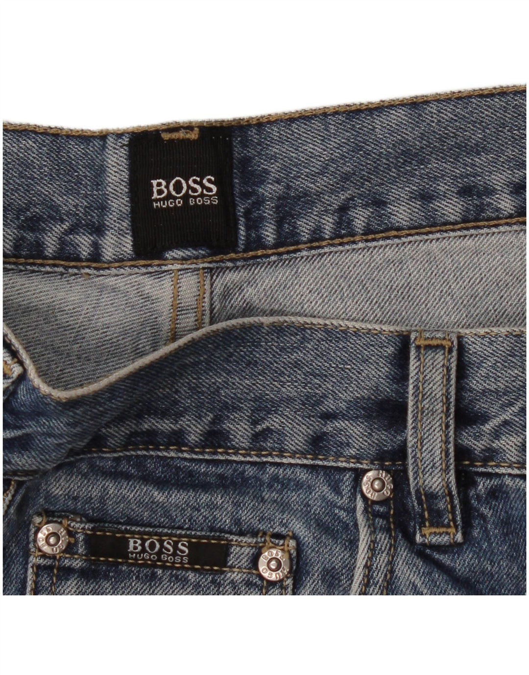 Blugi drepti pentru bărbați Hugo Boss W32 L32 albastru