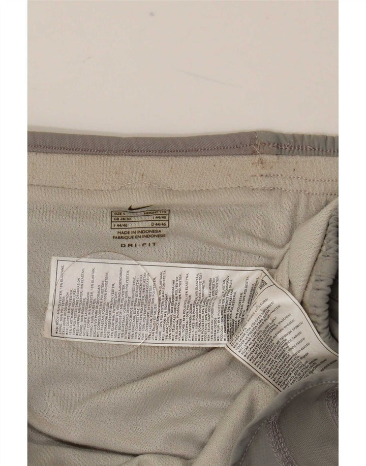 Pantaloni scurți sport Nike Dri Fit pentru femei UK 10 Small Gri Poliester