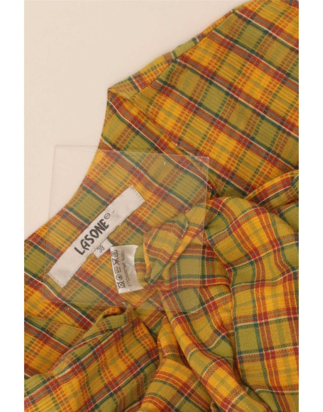 Gilet vintage pentru femei EU 38, bumbac cu carouri, multicolor, mediu