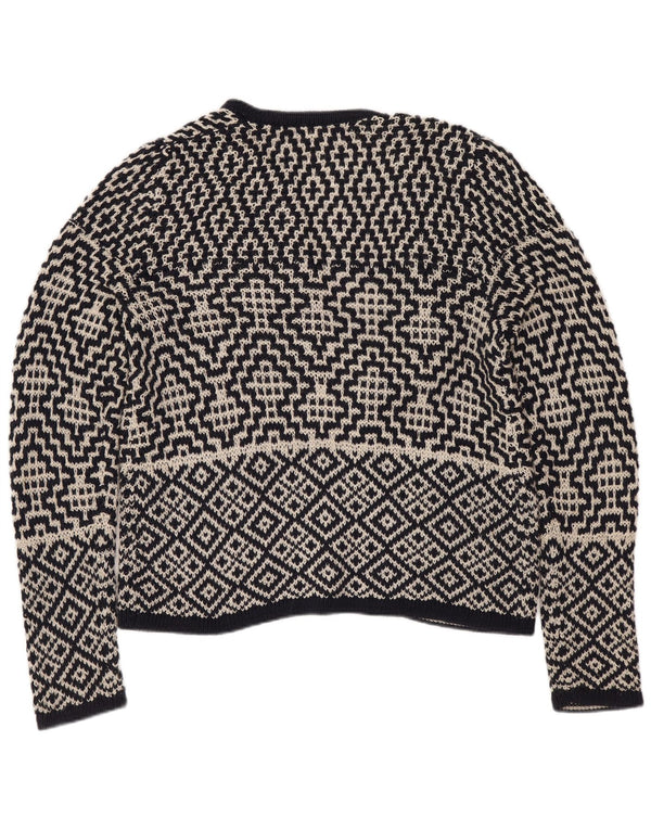 White Stuff Pulover cardigan supradimensionat pentru femei UK 8 Small Bleumarin