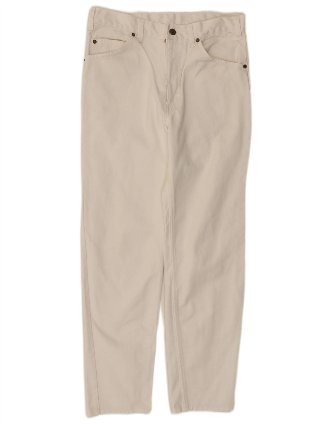 Blugi conici pentru femei Levi's 630 W33 L27 alb catifelat