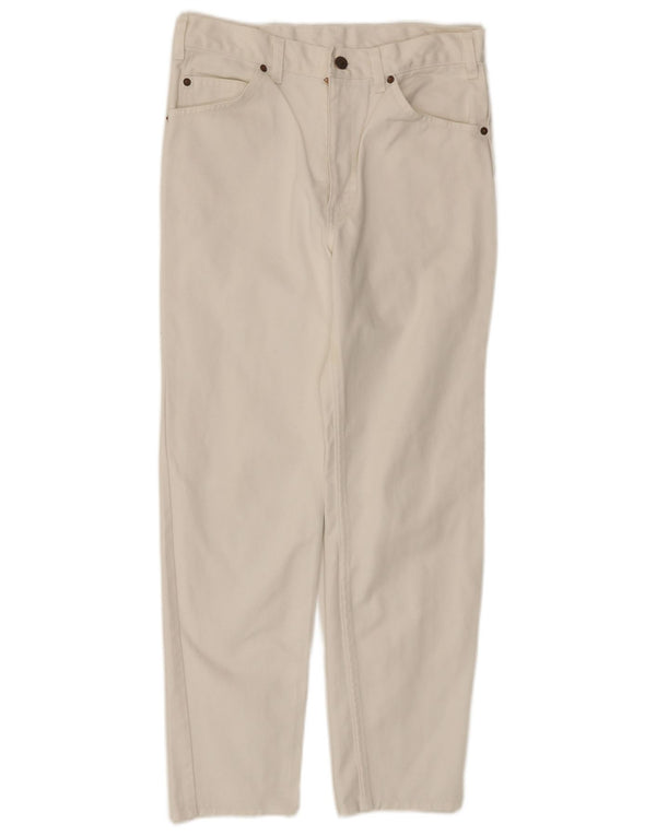 Blugi conici pentru femei Levi's 630 W33 L27 alb catifelat