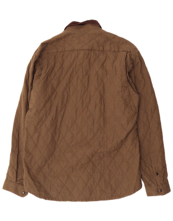 Jachetă matlasată pentru bărbați Barbour UK 40, bumbac mare kaki