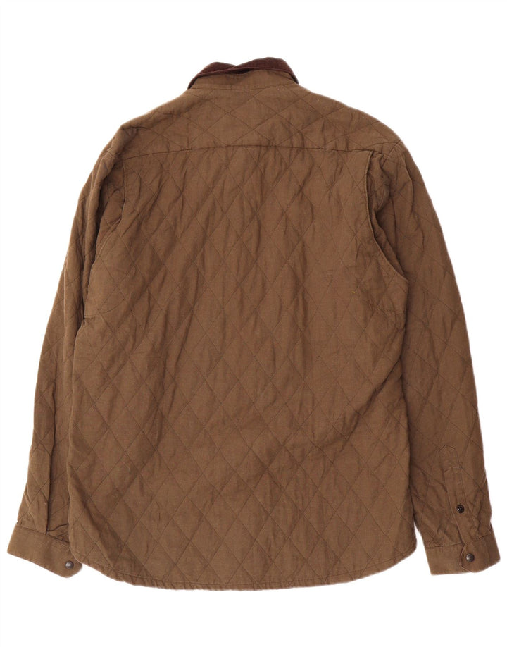 Jachetă matlasată pentru bărbați Barbour UK 40, bumbac mare kaki