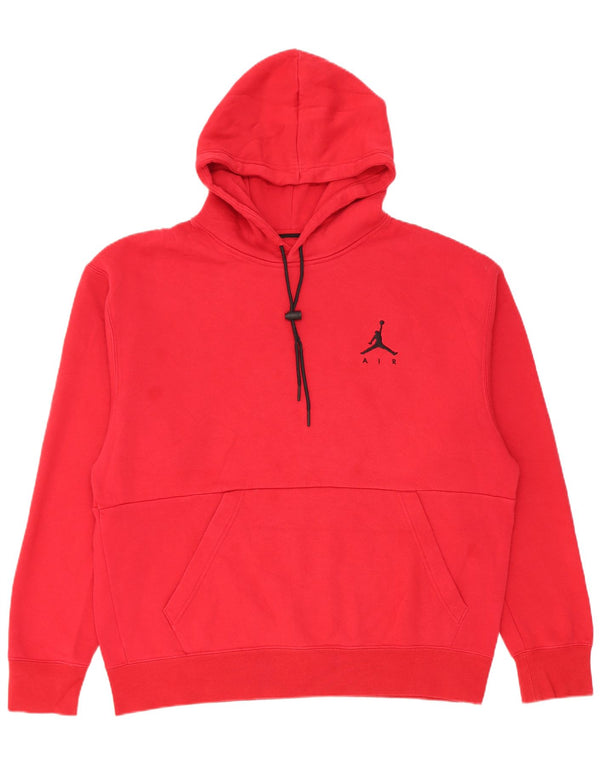 Jordan Mens Standard Fit Hoodie Jumper XL Red Cotton