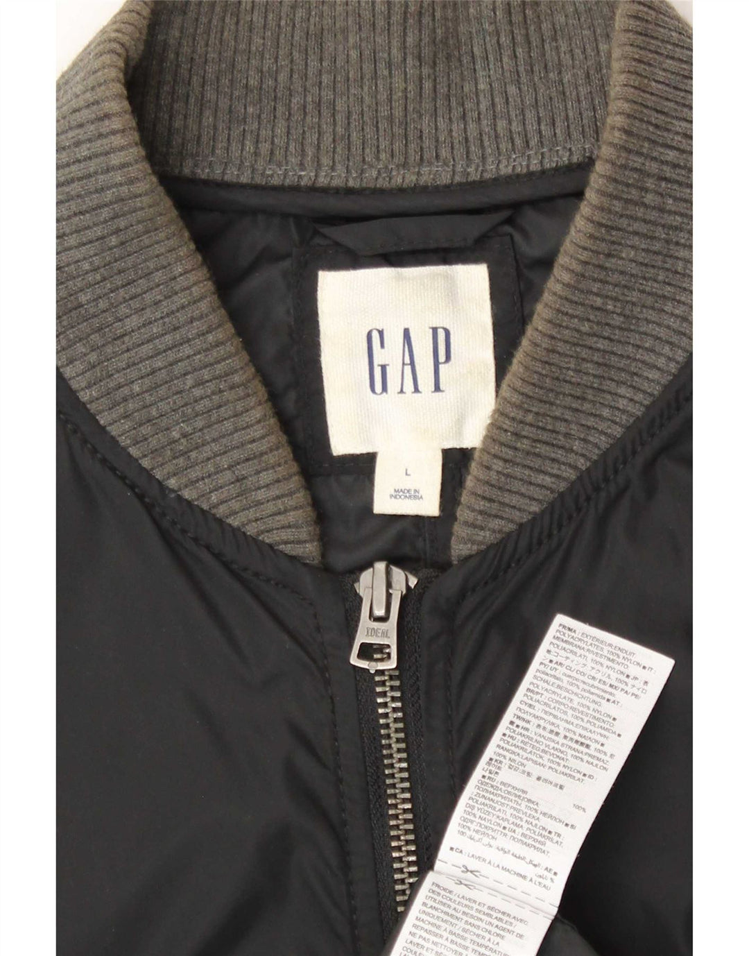 Bomber pentru bărbați Gap UK 40, mare, negru, nailon