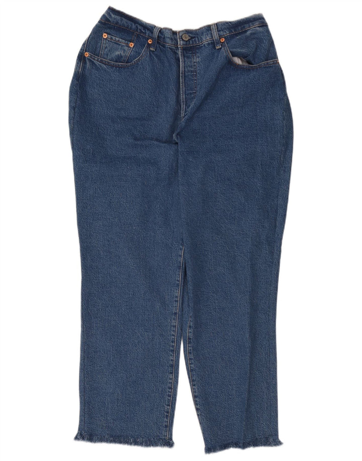 Blugi tăiați pentru femei Levi's W34 L26 albaștri