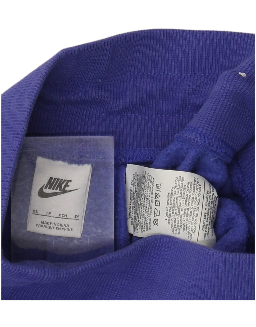 Pantaloni de trening pentru femei NIKE Pantaloni de jogging UK 4 XS Bumbac albastru