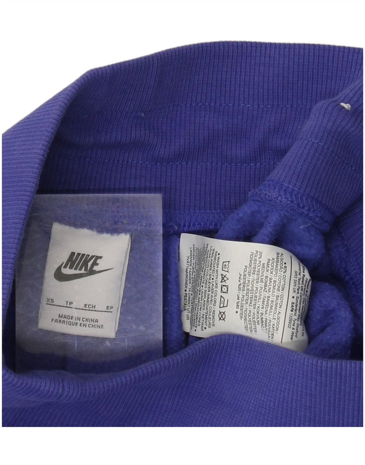 Pantaloni de trening pentru femei NIKE Pantaloni de jogging UK 4 XS Bumbac albastru