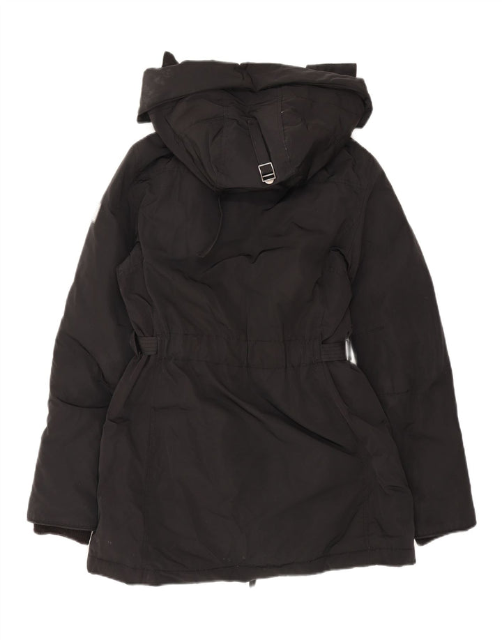 MURPHY & NYE Womens Sailmakers Windbreaker Jacket UK 14 Medium Black Vintage Murphy & Nye and Second-Hand Murphy & Nye from Messina Hembry 