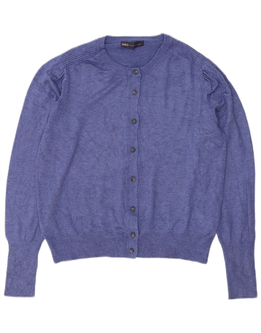 Pulover cardigan pentru femei Marks & Spencer UK 12 Medium Blue Viscose
