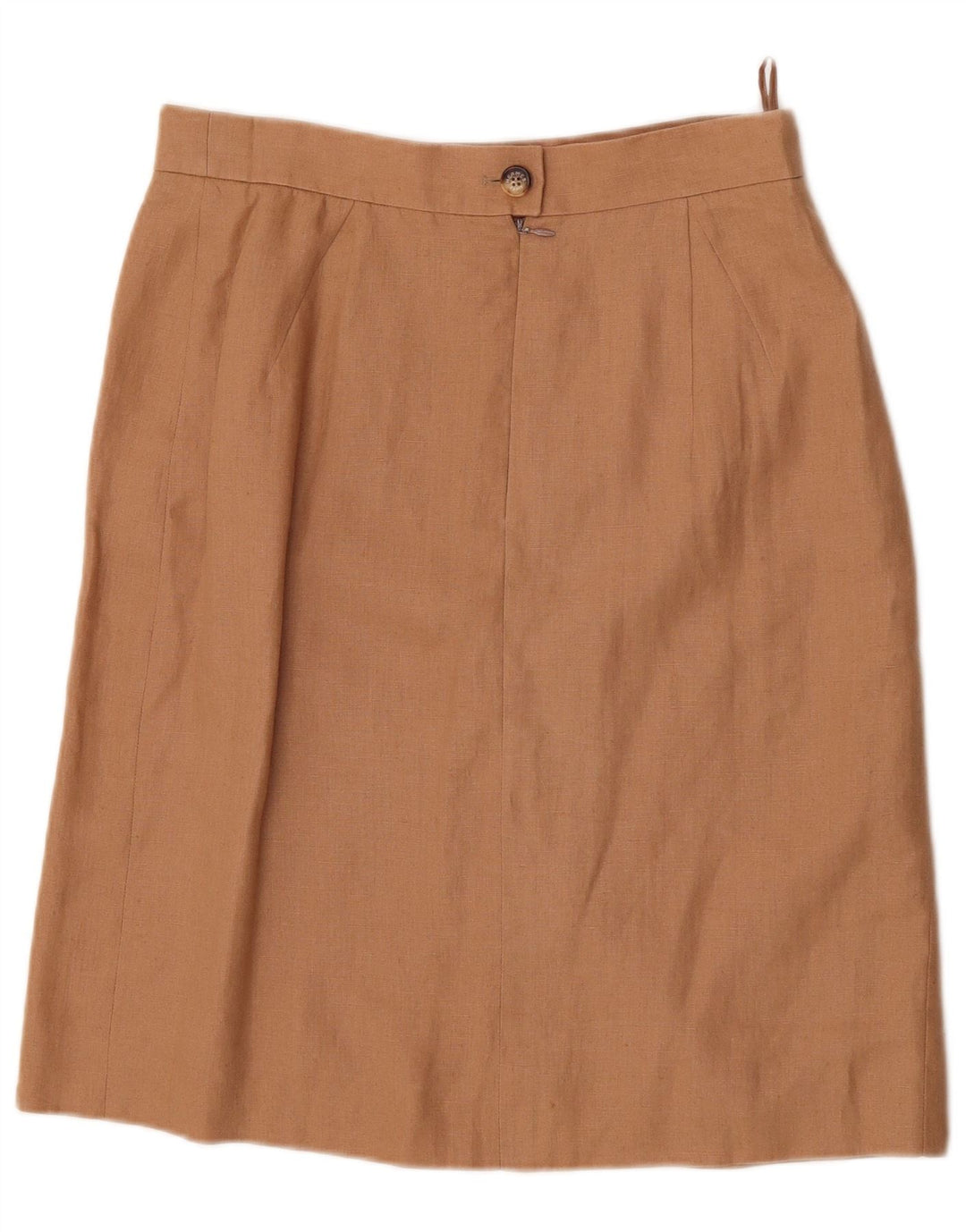 Fusta Dreaptă Femei HERMES IT 44 Medium W30 Bej In