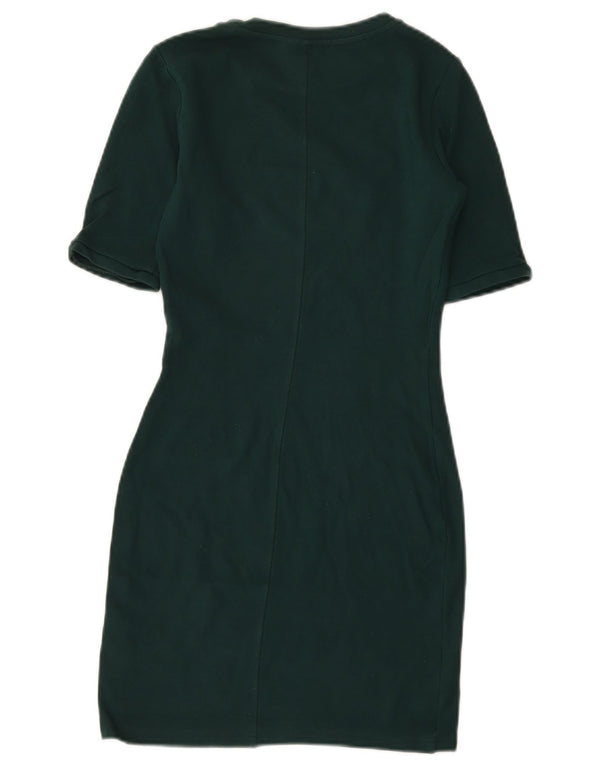 Topshop rochie teacă pentru femei UK 6 XS verde viscoză
