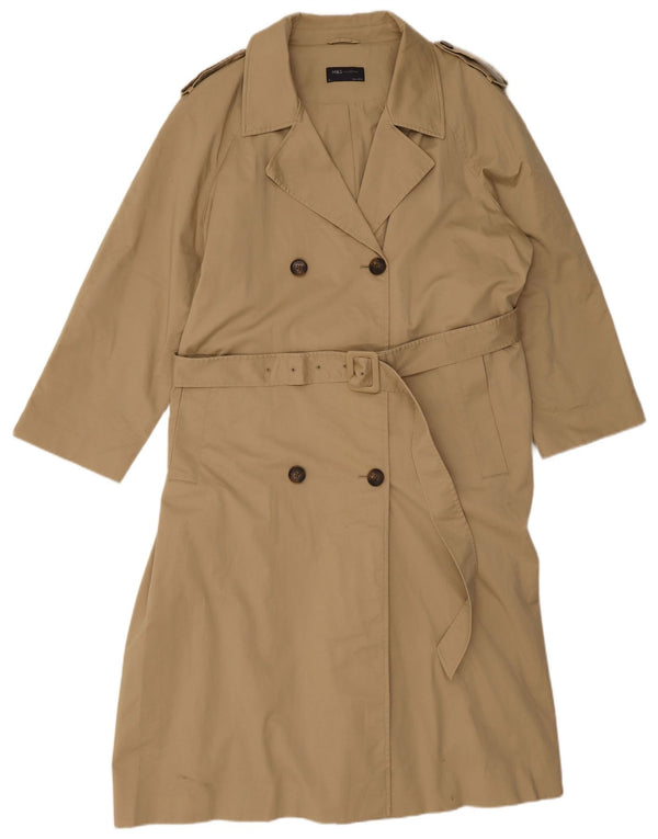 Trenci pentru femei Marks & Spencer UK 20 2XL bumbac bej