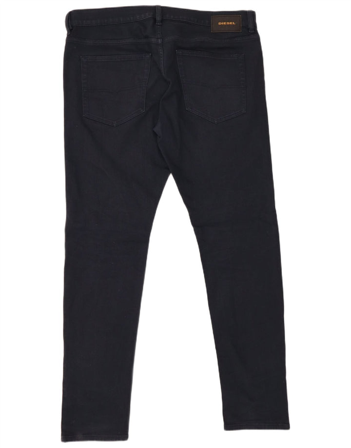 Blugi pentru bărbați DIESEL Slim W36 L32 Bumbac bleumarin