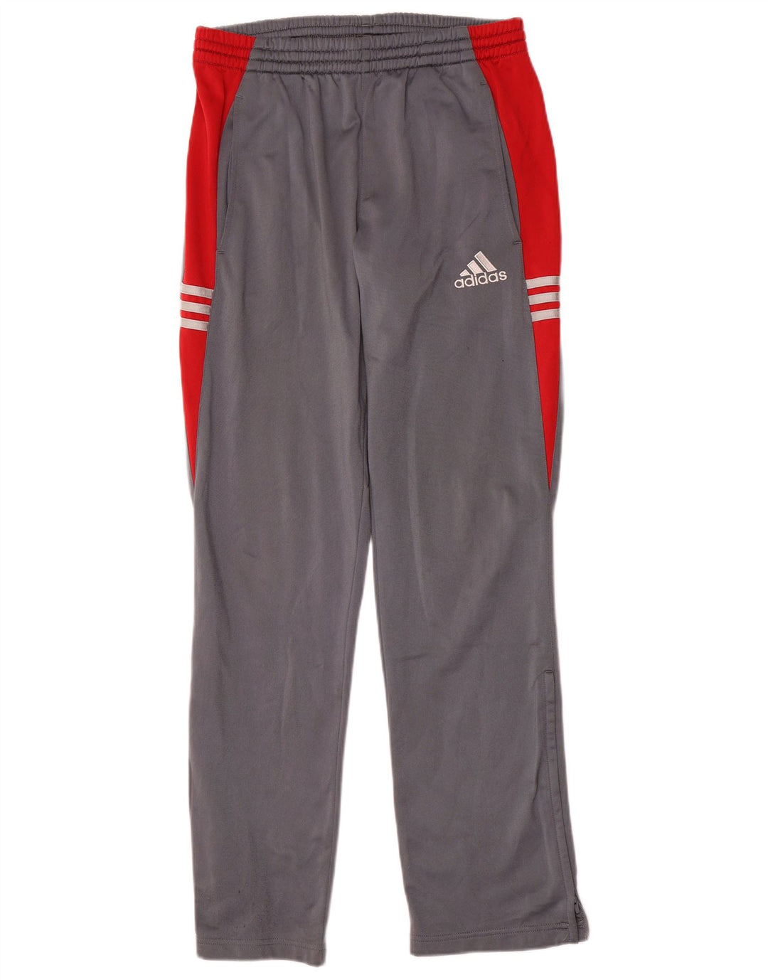 Pantaloni de trening pentru bărbați Adidas, gri mici, poliester color bloc