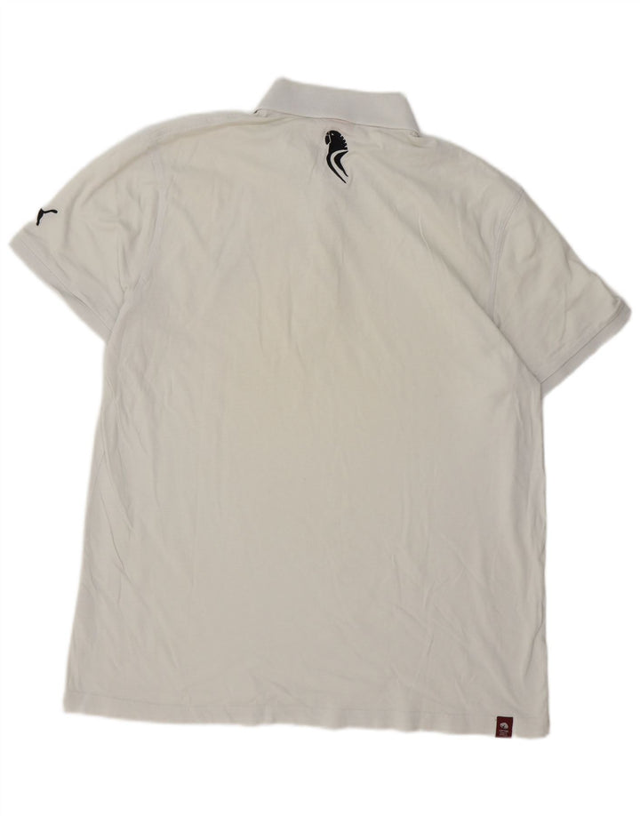 Tricou polo pentru bărbați Puma XL, bumbac alb