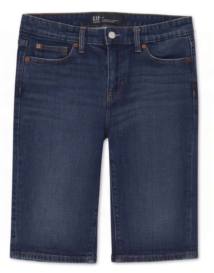 Bermudă pentru femei Gap, din denim, W28, bumbac albastru mediu