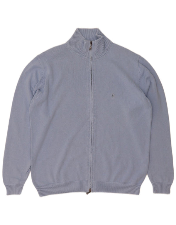Pulover cardigan pentru bărbați Conte of Florence, bumbac albastru mare