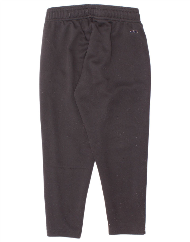 Pantaloni de trening Adidas Climalite pentru baieti 3-4 ani poliester negru
