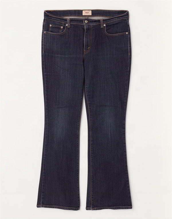 Blugi Levi's Bootcut pentru femei US 12 Large W32 L30 Bumbac bleumarin