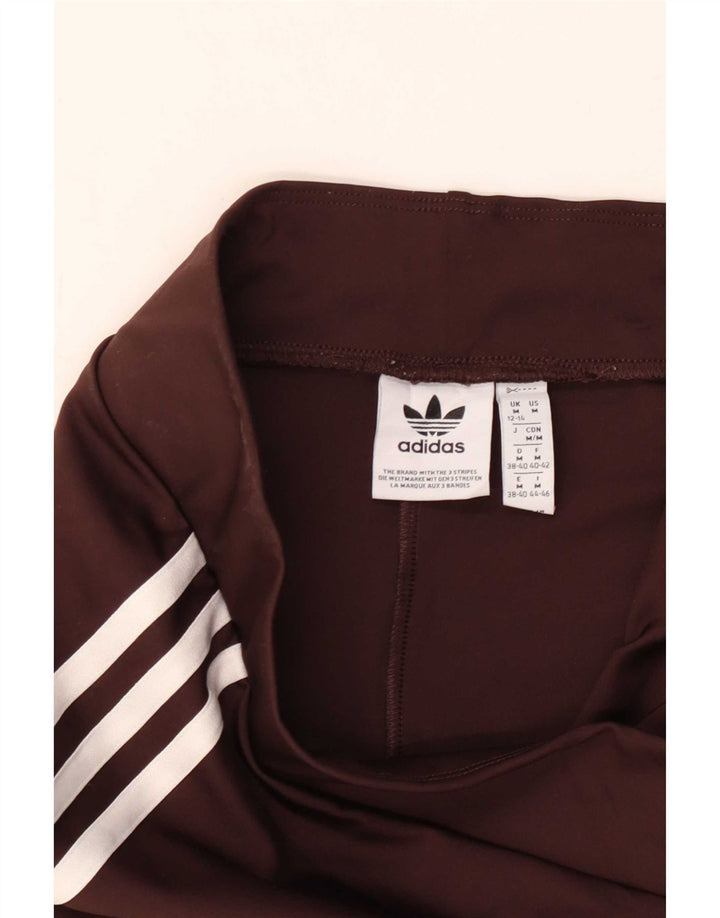 Leggings Flare Adidas pentru femei Marea Britanie 12/14 Maro Mediu