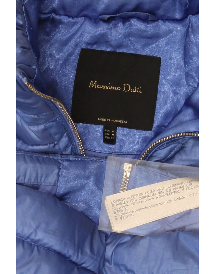 Jachetă căptușită pentru femei Massimo Dutti UK 12 Medium Blue Poliester