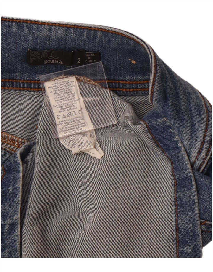 Fusta de blugi pentru femei cu talie înaltă PRANA us 2 XS W26 Bumbac albastru