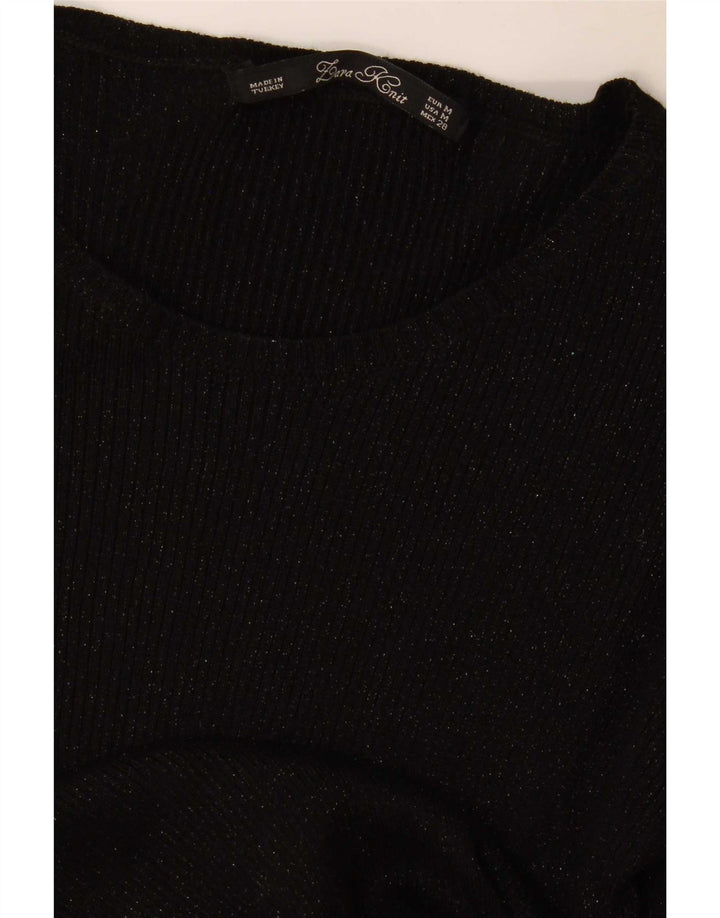 Top pentru femei Zara cu mânecă lungă UK 12 Medium Black Flecked