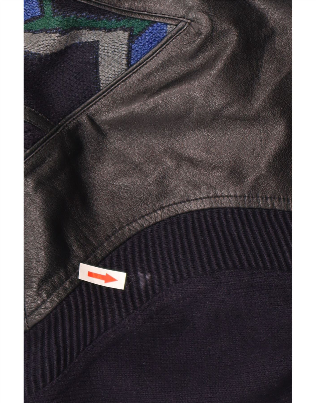 Pulover Rainbow pentru bărbați cu decolteu rotund IT 56 2XL Bumbac geometric albastru bleumarin