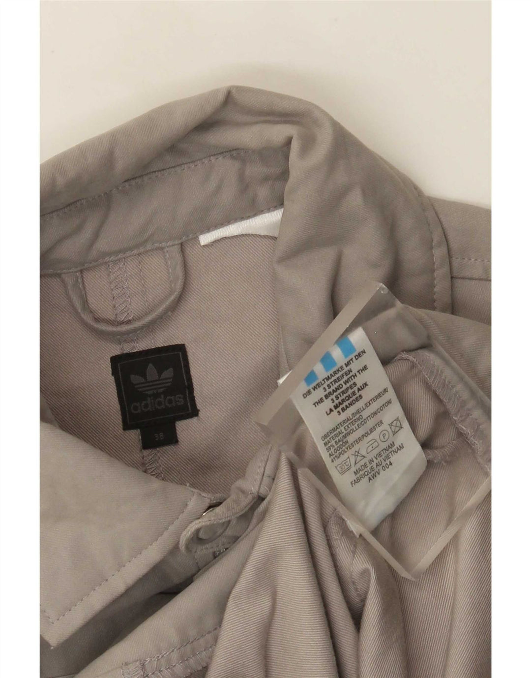 Jachetă Bomber pentru femei Adidas EU 38, bumbac gri mediu