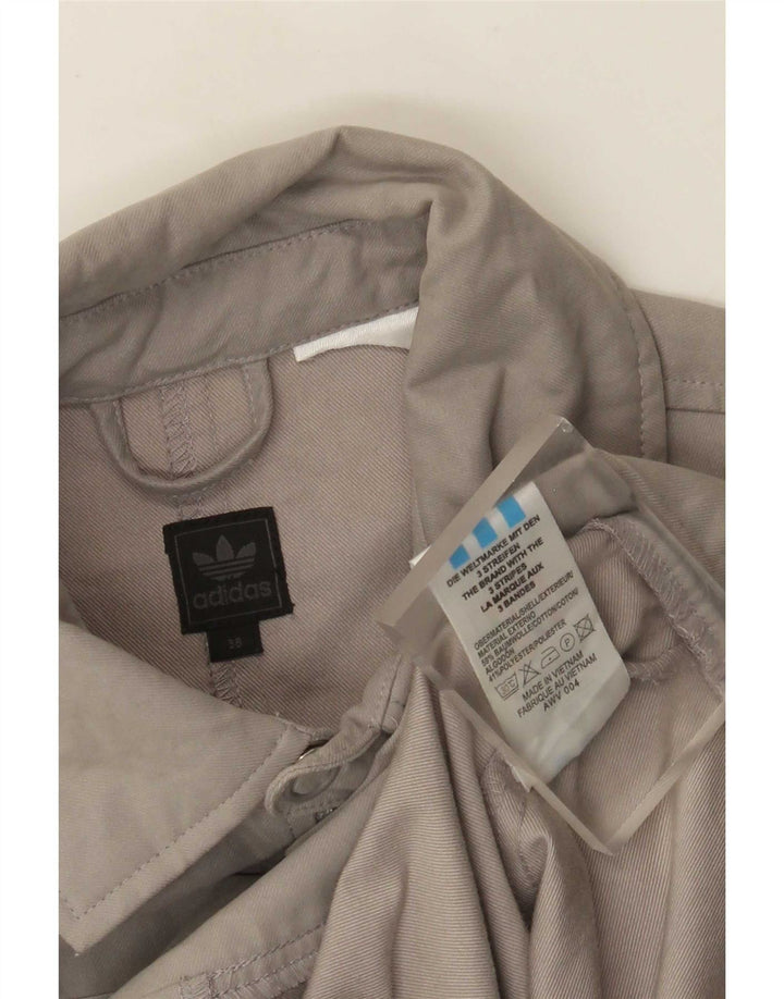 Jachetă Bomber pentru femei Adidas EU 38, bumbac gri mediu