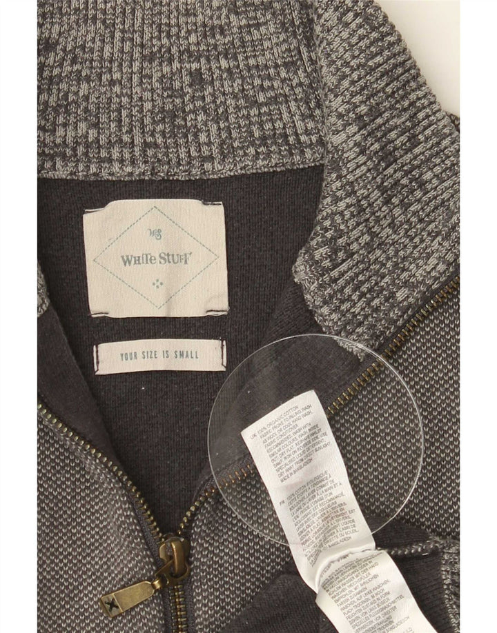 Pulover Cardigan pentru bărbați White Stuff Bumbac mic gri