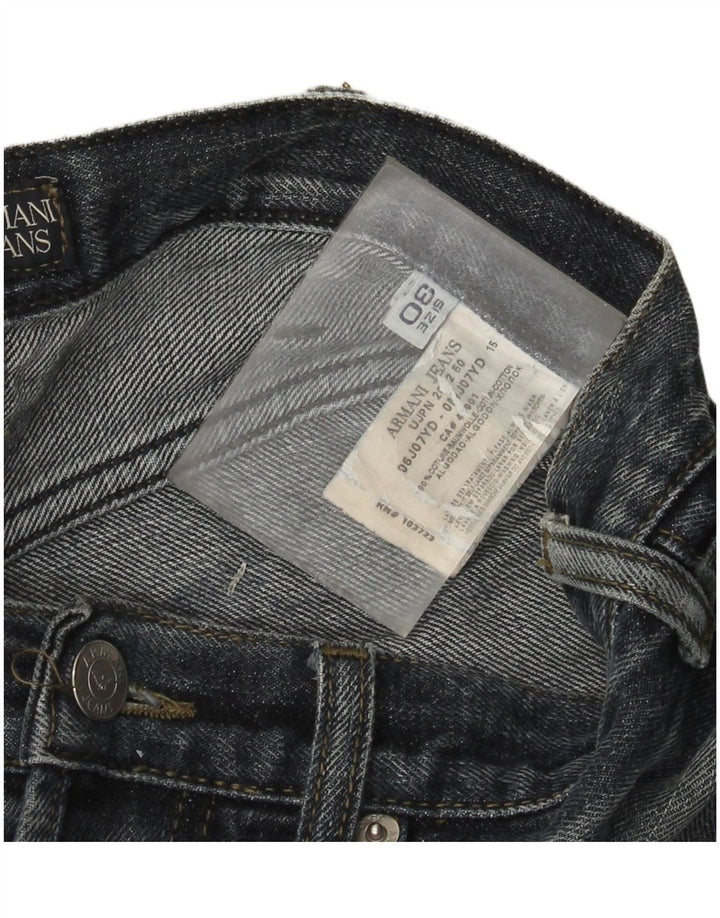 Blugi drepti pentru bărbați Armani W30 L33 Bumbac albastru