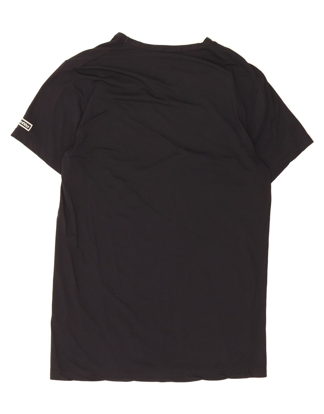 LOTTO Mens T-Shirt Top Medium Black Vintage Lotto and Second-Hand Lotto from Messina Hembry 