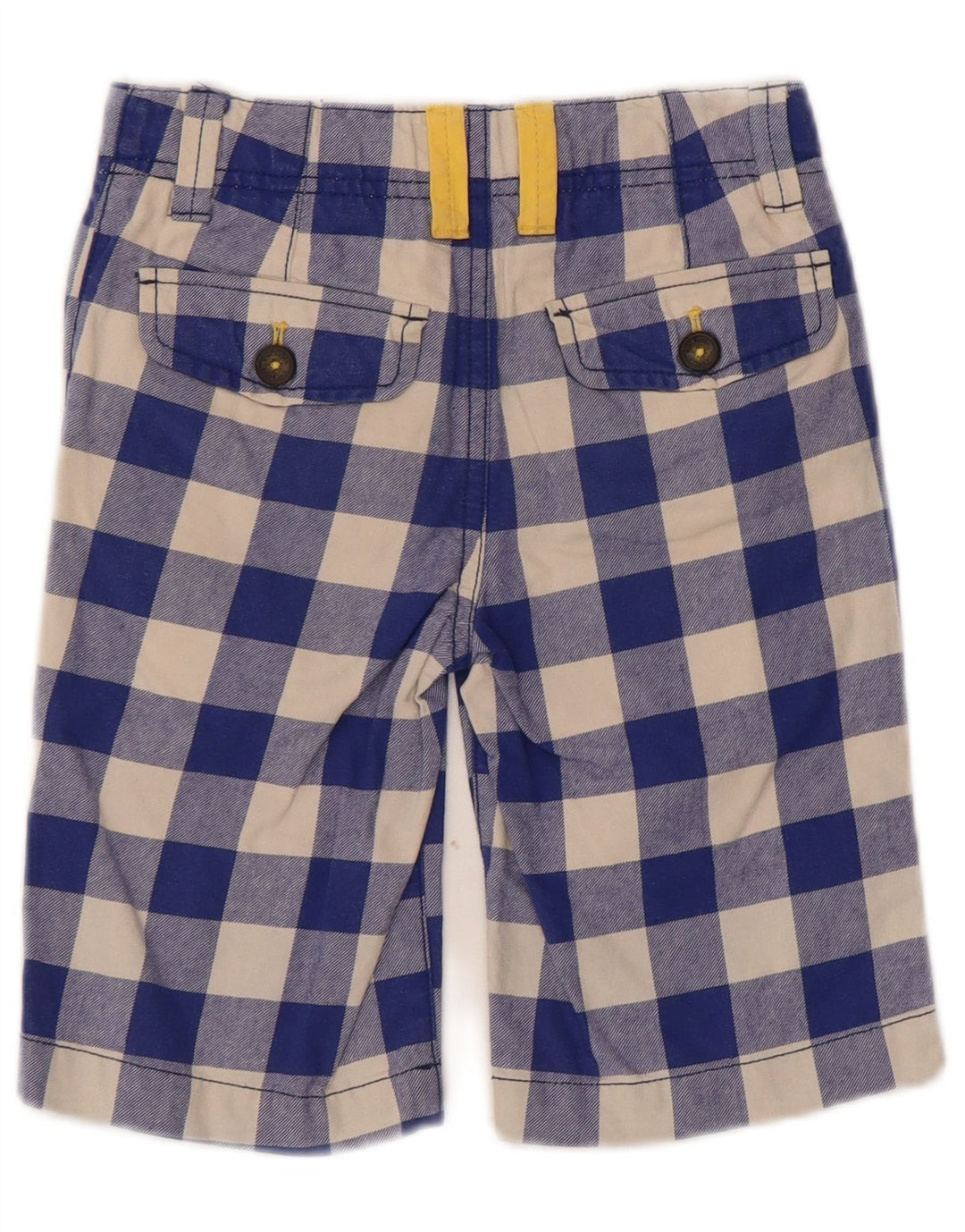 Pantaloni scurti chino pentru băieți Boden 6-7 ani W22 Blue Vichy