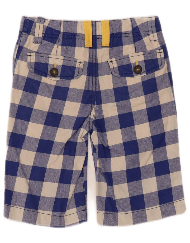 Pantaloni scurti chino pentru băieți Boden 6-7 ani W22 Blue Vichy