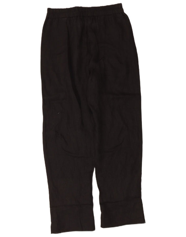 Pantaloni casual drepti pentru femei cu talie înaltă Zara L30 L30 Negri