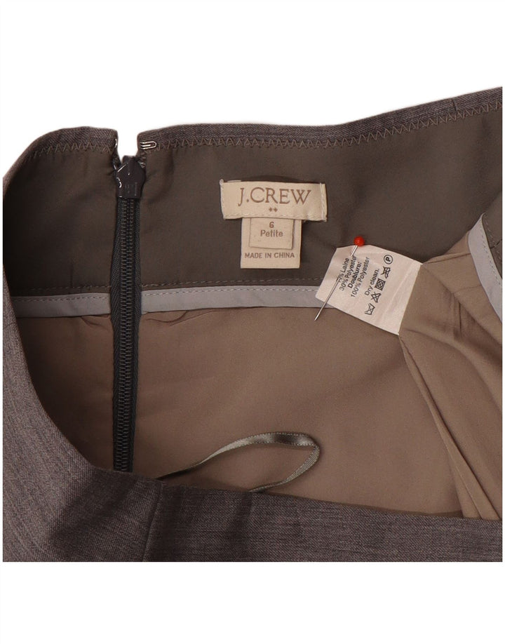 Fusta creion pentru femei J. Crew US 6 Medium W30 Lână gri