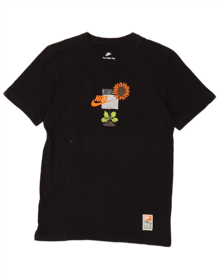 Tricou grafic pentru bărbați NIKE Top mic, negru, floral