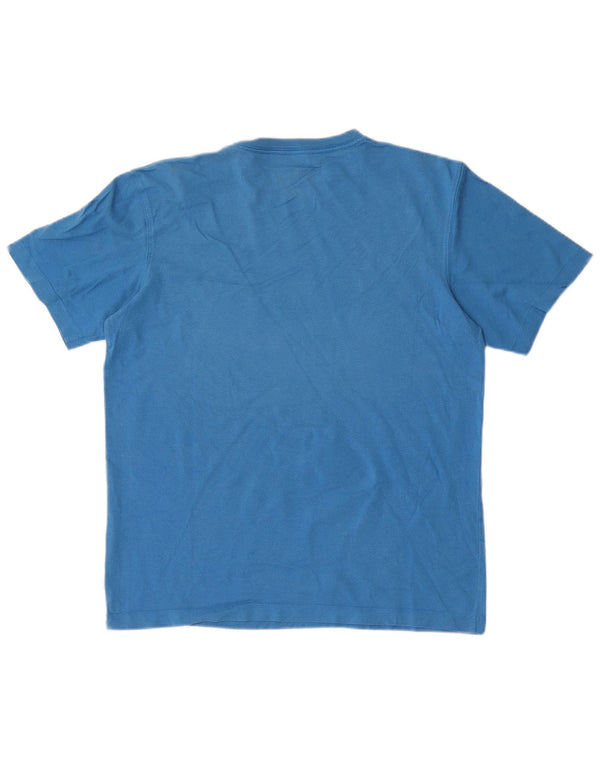 Timberland Mens Regular Fit Graphic T-Shirt Top Medium Blue Cotton