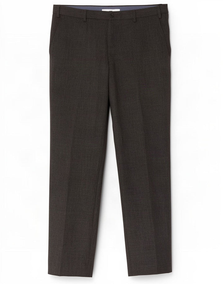 Pantaloni de costum obișnuiți drepți pentru bărbați Marks & Spencer L38 L31 poliester gri