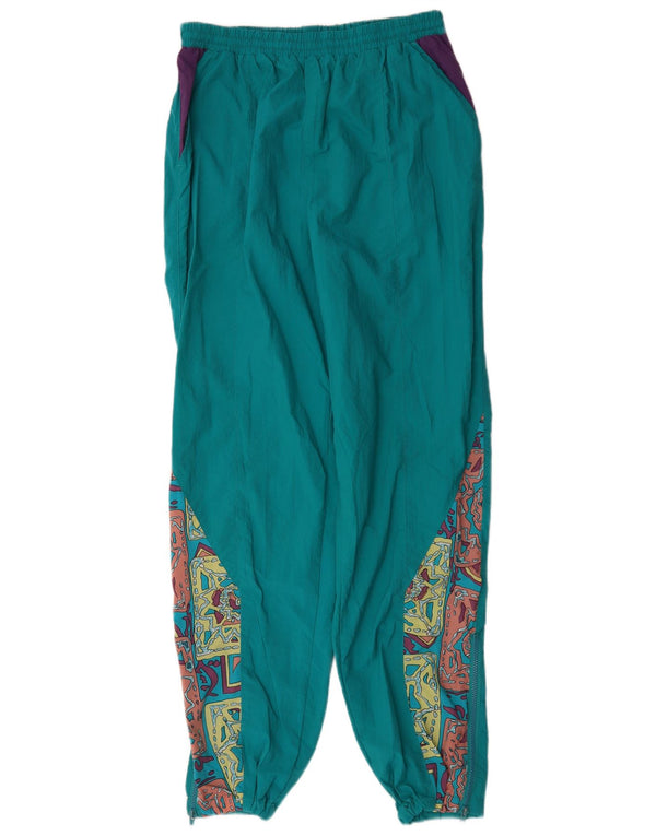 Pantaloni de trening Vintage pentru femei Joggeri UK 14 Large Green