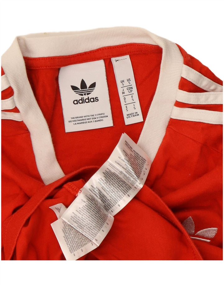 Tricou pentru bărbați Adidas Top mic, roșu, bumbac