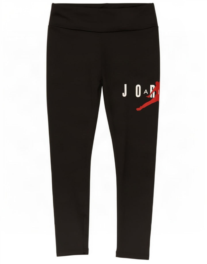Jambiere grafice pentru fete Jordan 8-9 ani poliester negru mic