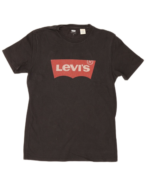 Tricou grafic Levi's pentru bărbați Top mic, negru, bumbac