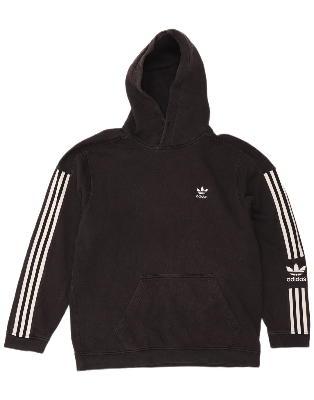 Pulover Adidas pentru bărbați, bumbac mediu negru